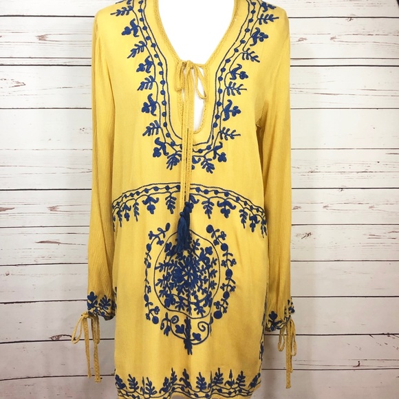 Flint & Moss Tops - FLINT & MOSS Boho Beach Cover Up Top NWT Size M